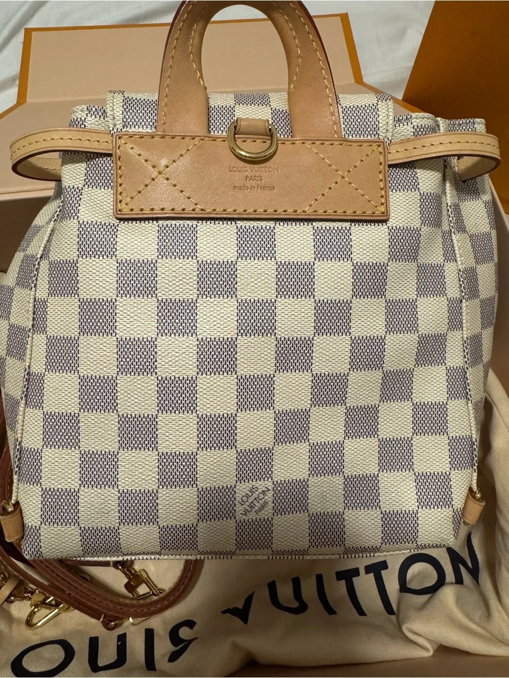 Louis Vuitton Damier Azur Sperone BB Mini Backpack